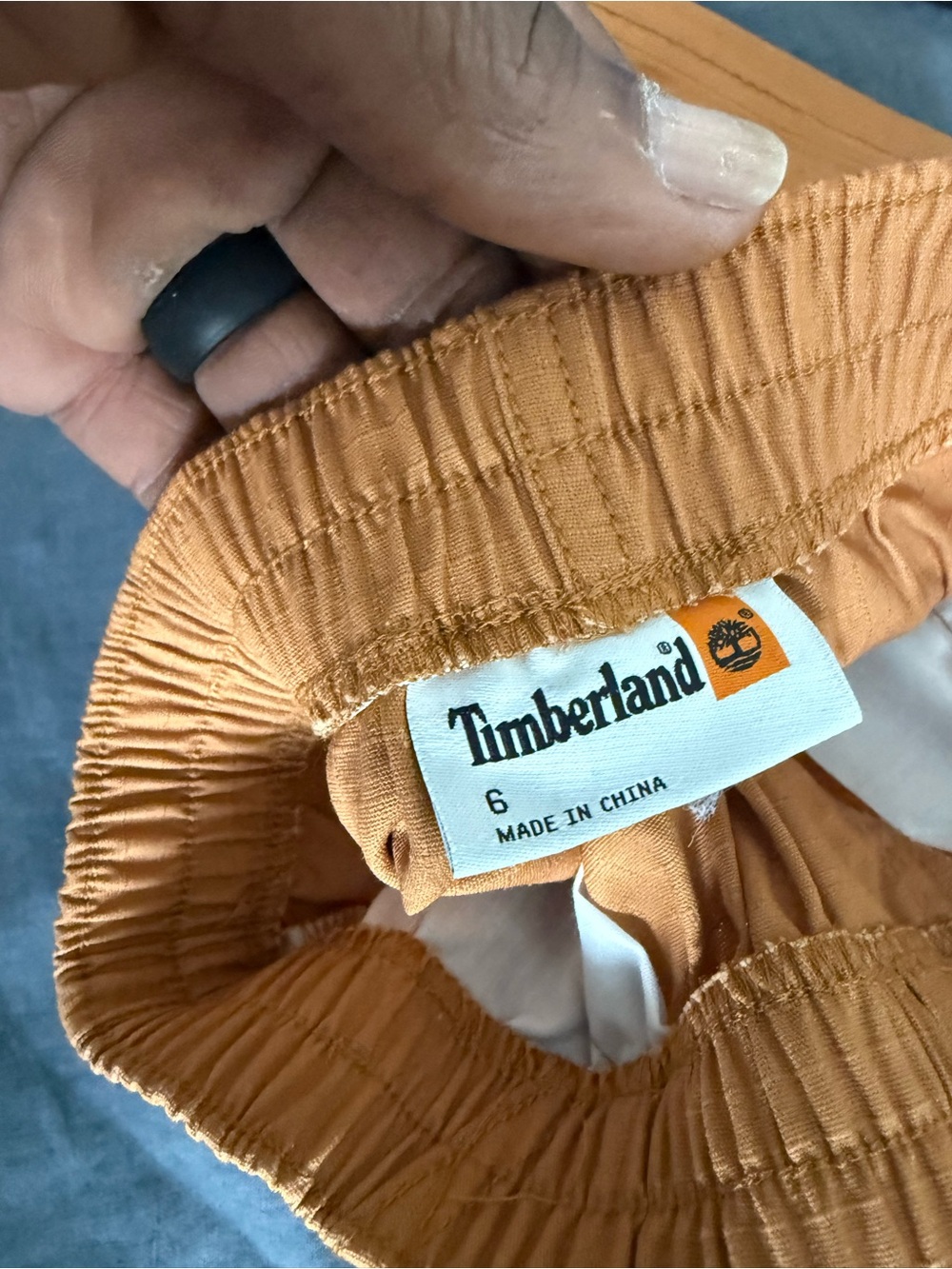 Timberland Black Tee with Tan Shorts Kids Matching Set - Picture 7 of 8